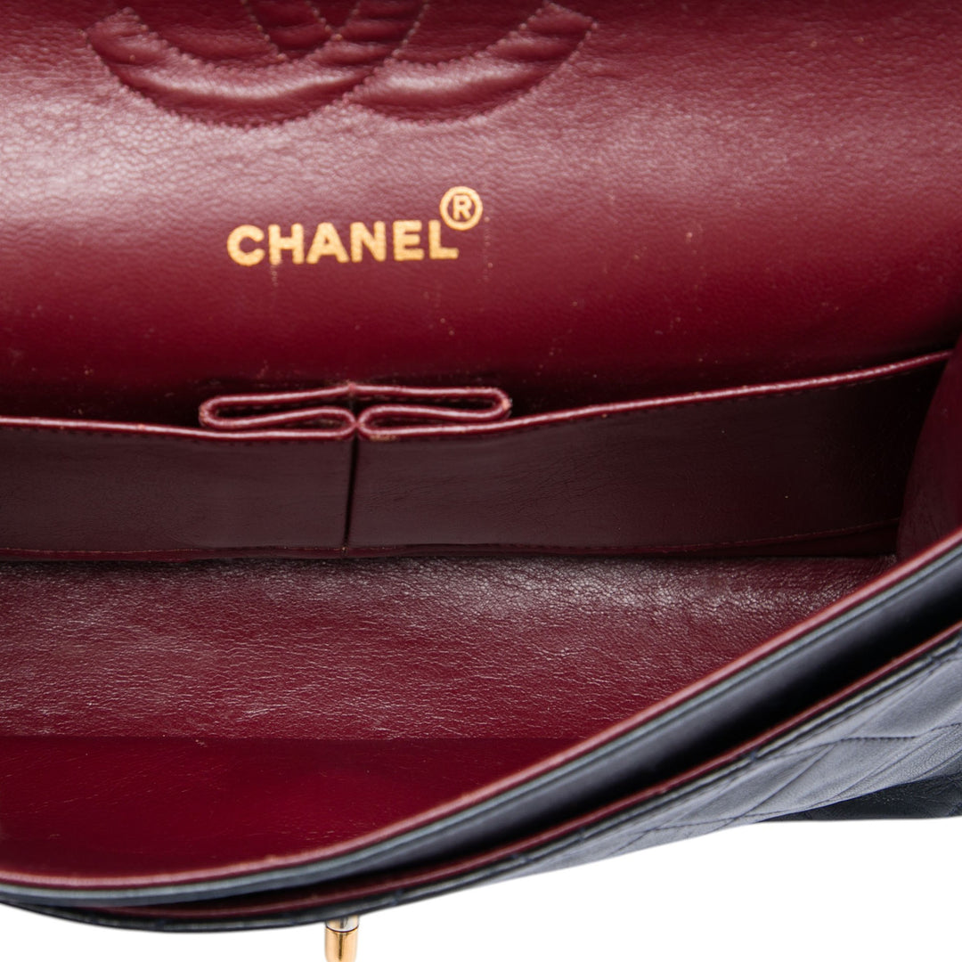 Chanel Medium Classic Cuir d’agneau Double rabat