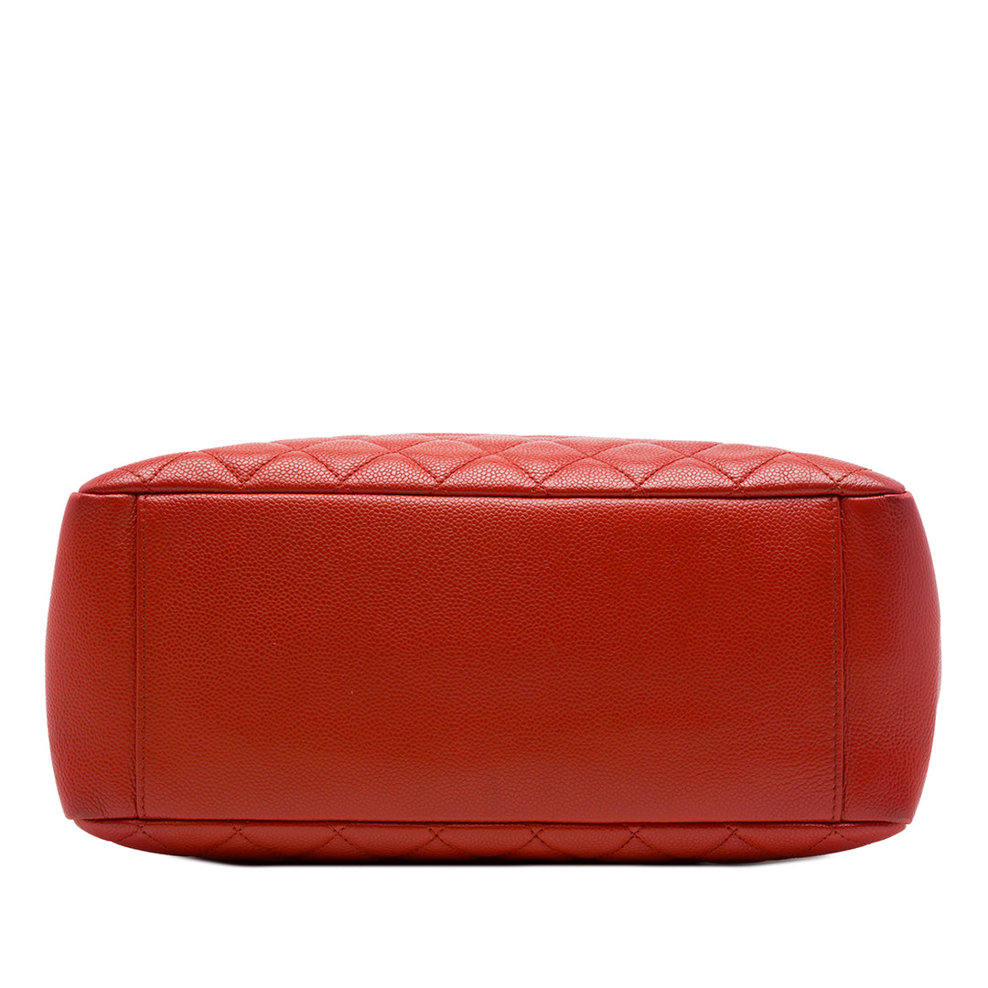 Cabas Cuir caviar Rouge