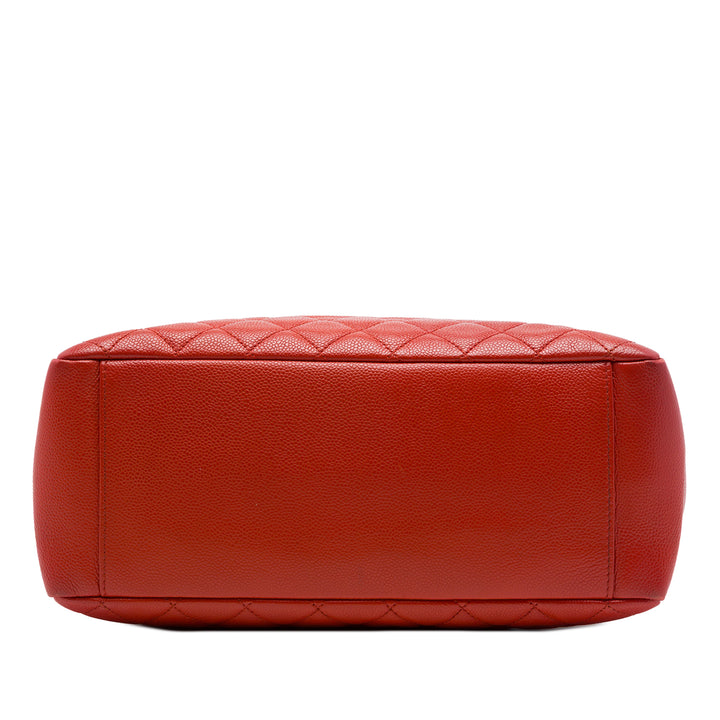 Cabas Cuir caviar Rouge