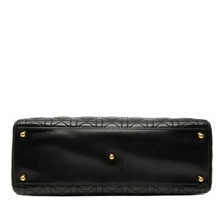 Dior Large Cuir d’agneau Cannage Lady Dior