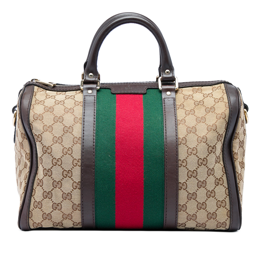 GG Web Joy Boston Sac Moyen Beige