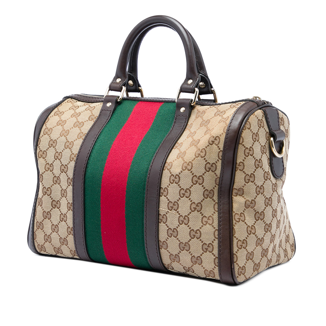 GG Web Joy Boston Sac Moyen Beige
