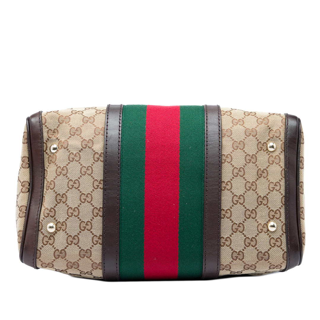 GG Web Joy Boston Sac Moyen Beige