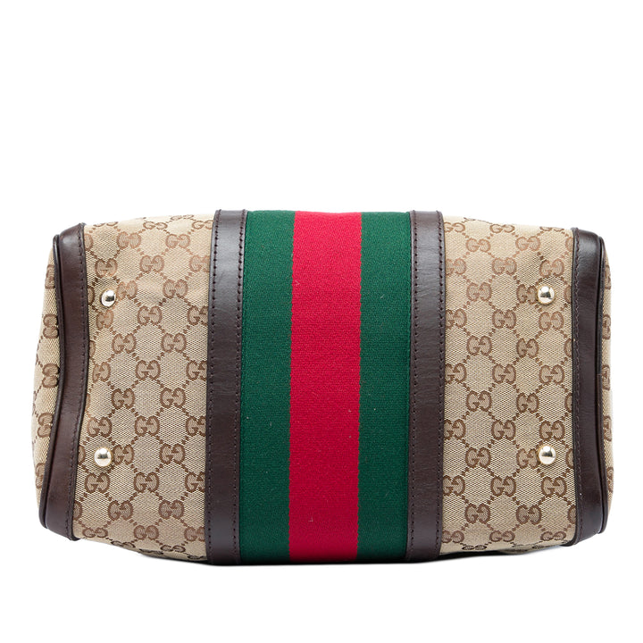 GG Web Joy Boston Sac Moyen Beige