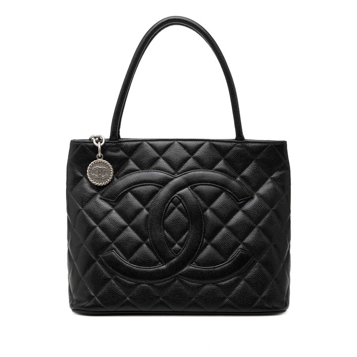 Medallion Cabas Cuir caviar Noir