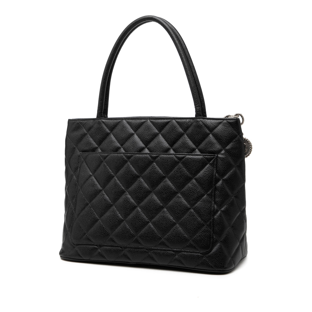 Medallion Cabas Cuir caviar Noir