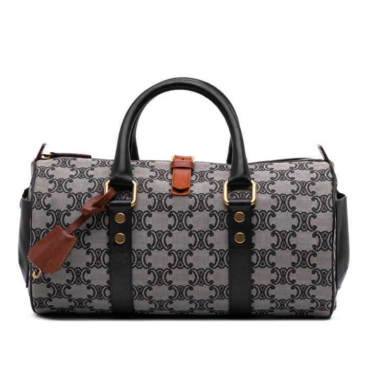 Macadam Canvas Boston Bag Gray - Gaby Paris