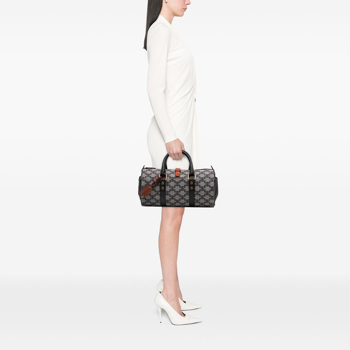 Macadam Canvas Boston Bag Gray - Gaby Paris