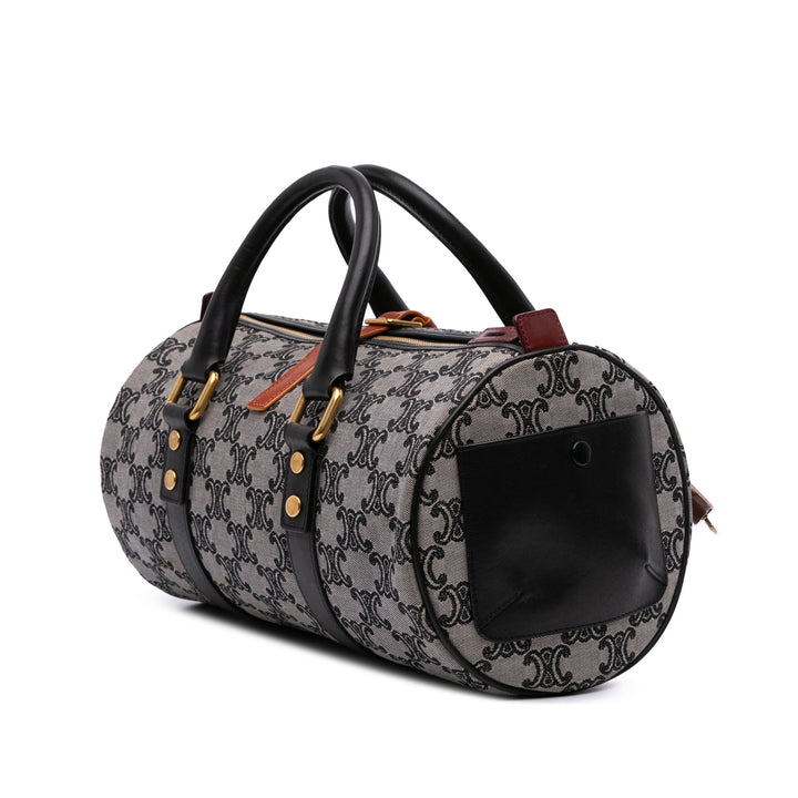 Macadam Canvas Boston Bag Gray - Gaby Paris