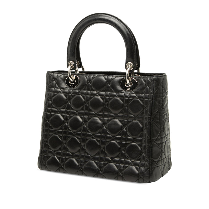 Dior Medium Cuir d’agneau Cannage Lady Dior
