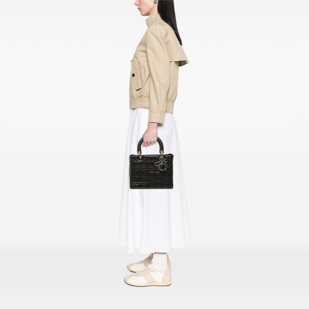 Dior Medium Cuir d’agneau Cannage Lady Dior