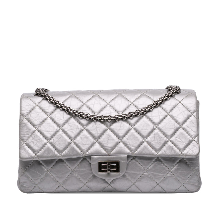 Chanel Matelassé vieilli Reissue 2.55 Double Compartment Rabat simple 226 Cuir de veau
