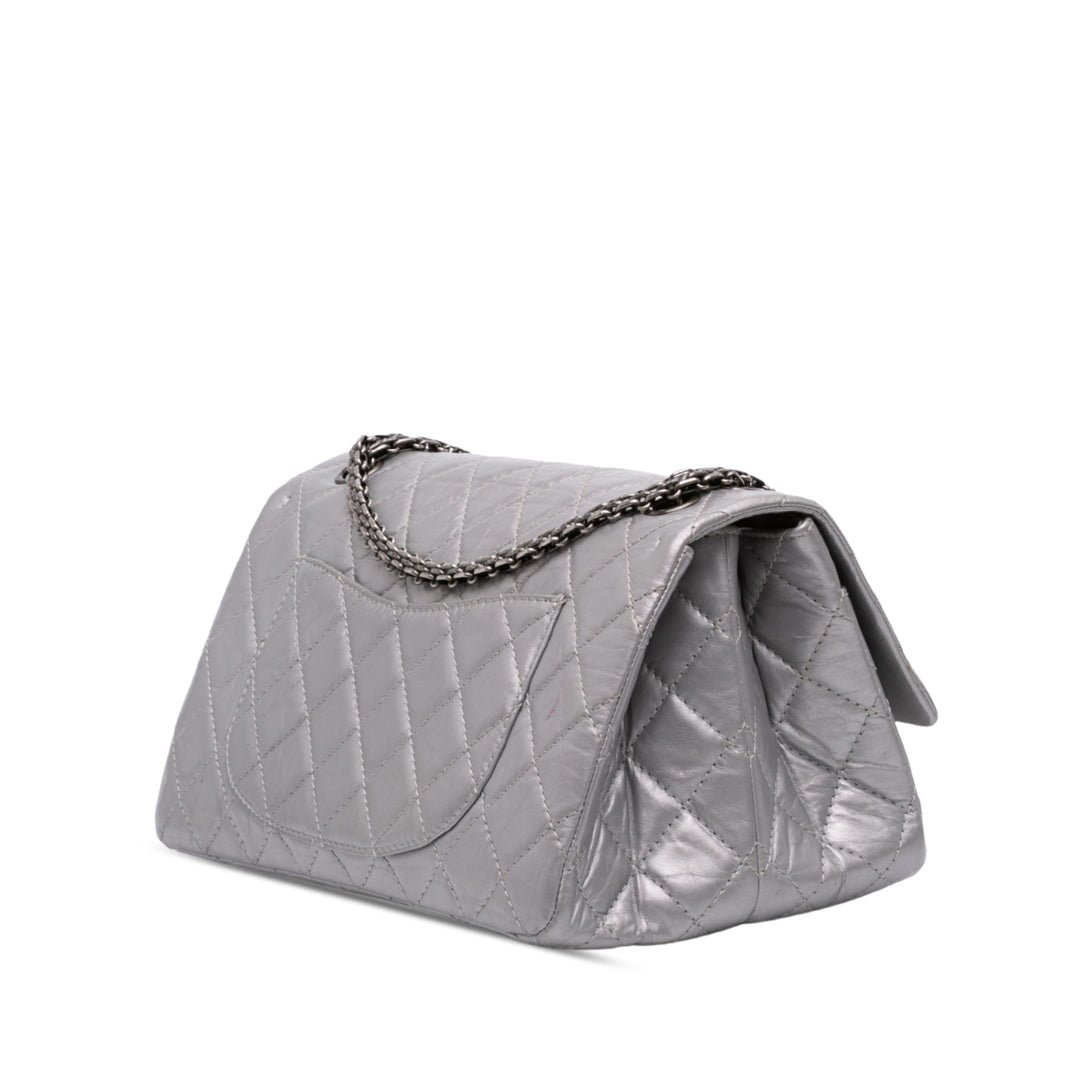 Chanel Matelassé vieilli Reissue 2.55 Double Compartment Rabat simple 226 Cuir de veau