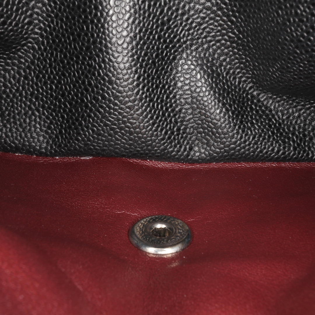 Jumbo Classic Caviar Double Flap Black - Gaby Paris