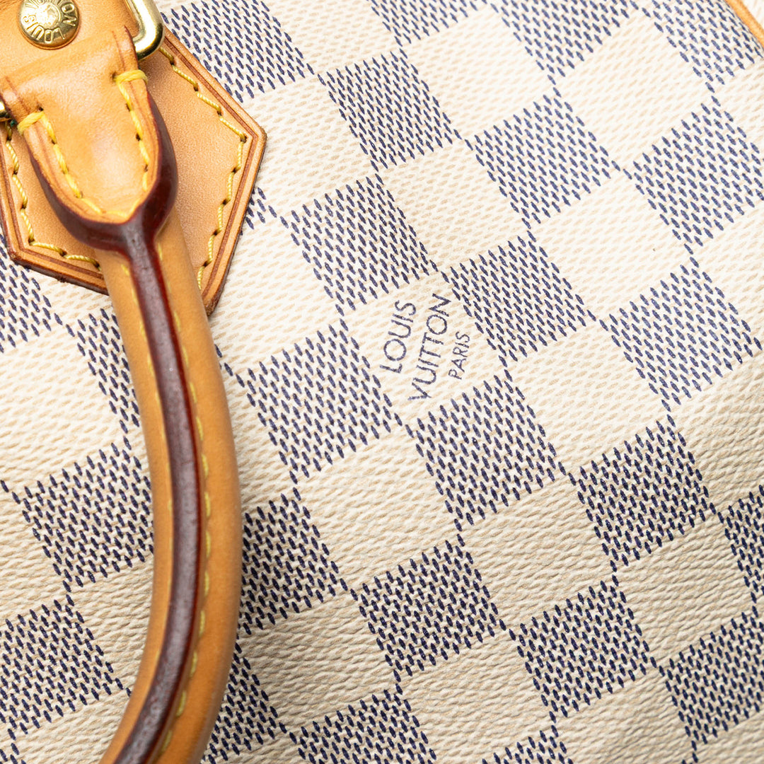 Louis Vuitton Damier Azur Speedy Bandouliere 30 Blanc – GABY PARIS Authentique