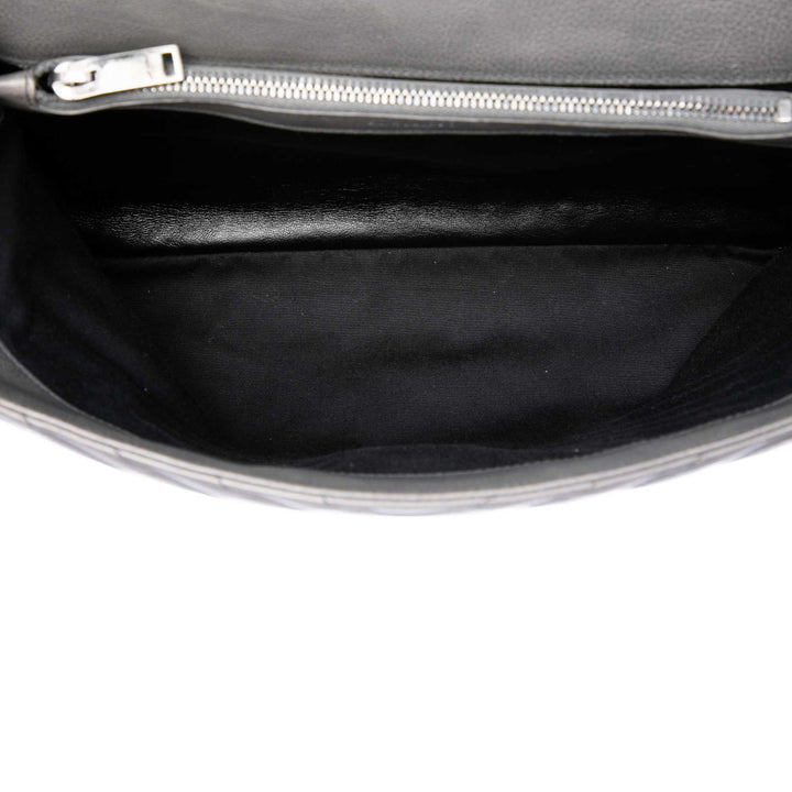 Saint Laurent Chevron College Sac Grand de mouton Gris – vue 4 – GABY PARIS