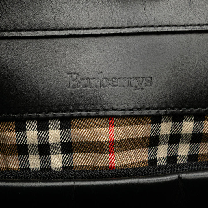 Burberry House Check à finitions Cuir Sac bandoulière