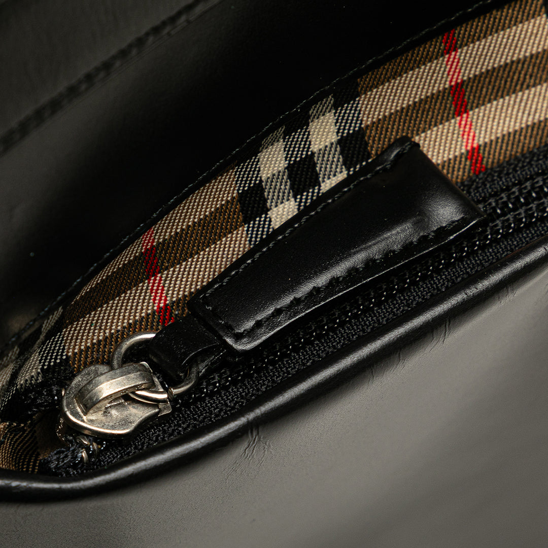 Burberry House Check à finitions Cuir Sac bandoulière