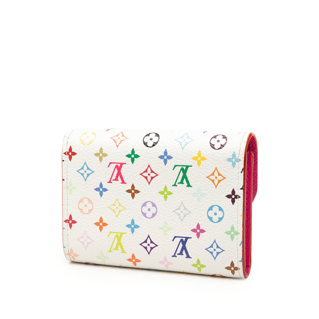 Takashi Murakami Rosalie Porte-monnaie Monogram Multicolore Blanc