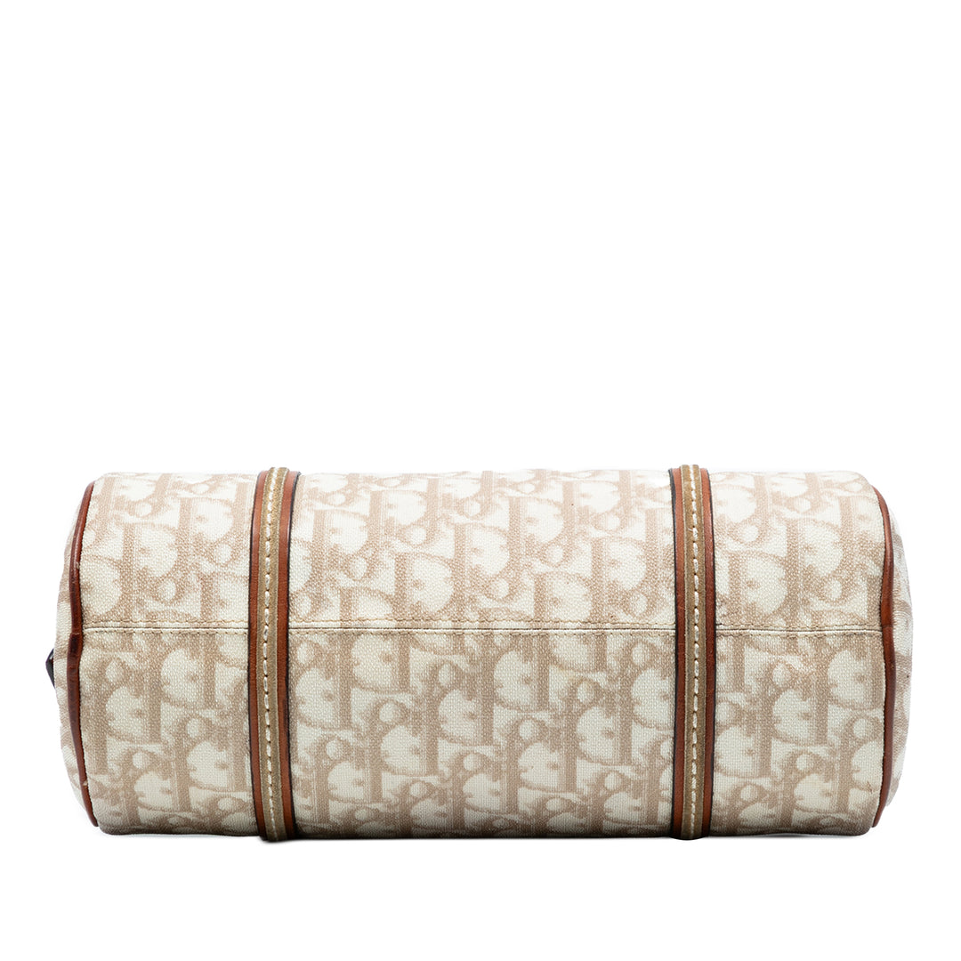 Dior Diorissimo Trotter Coated Toile Romantique Sac à main Marron – GABY PARIS Authentique