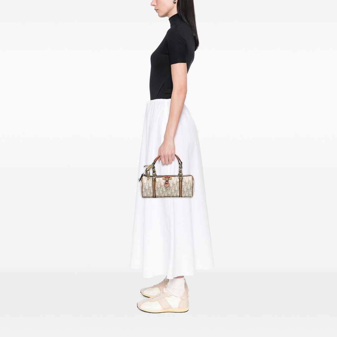 Dior Diorissimo Trotter Coated Toile Romantique Sac à main Marron – GABY PARIS Authentique
