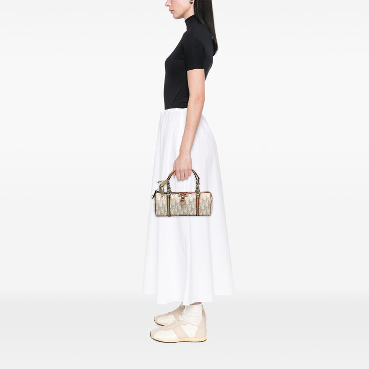 Dior Diorissimo Trotter Coated Toile Romantique Sac à main Marron – GABY PARIS Authentique
