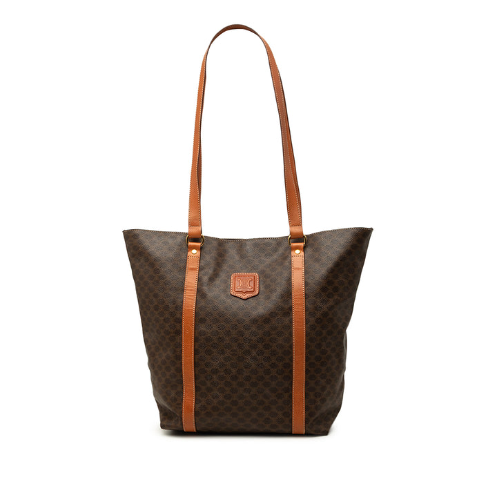 Celine Macadam Cabas Toile enduite Marron