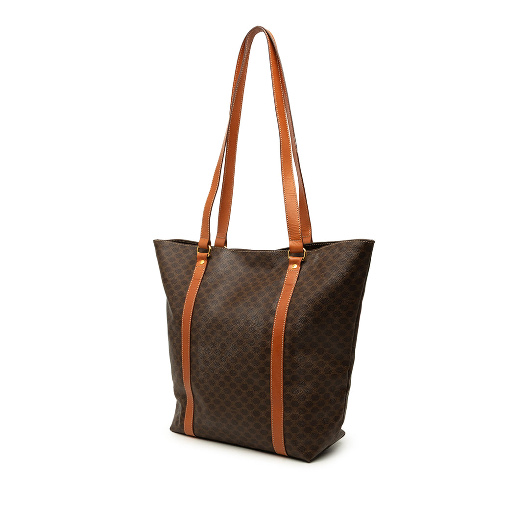 Celine Macadam Cabas Toile enduite Marron