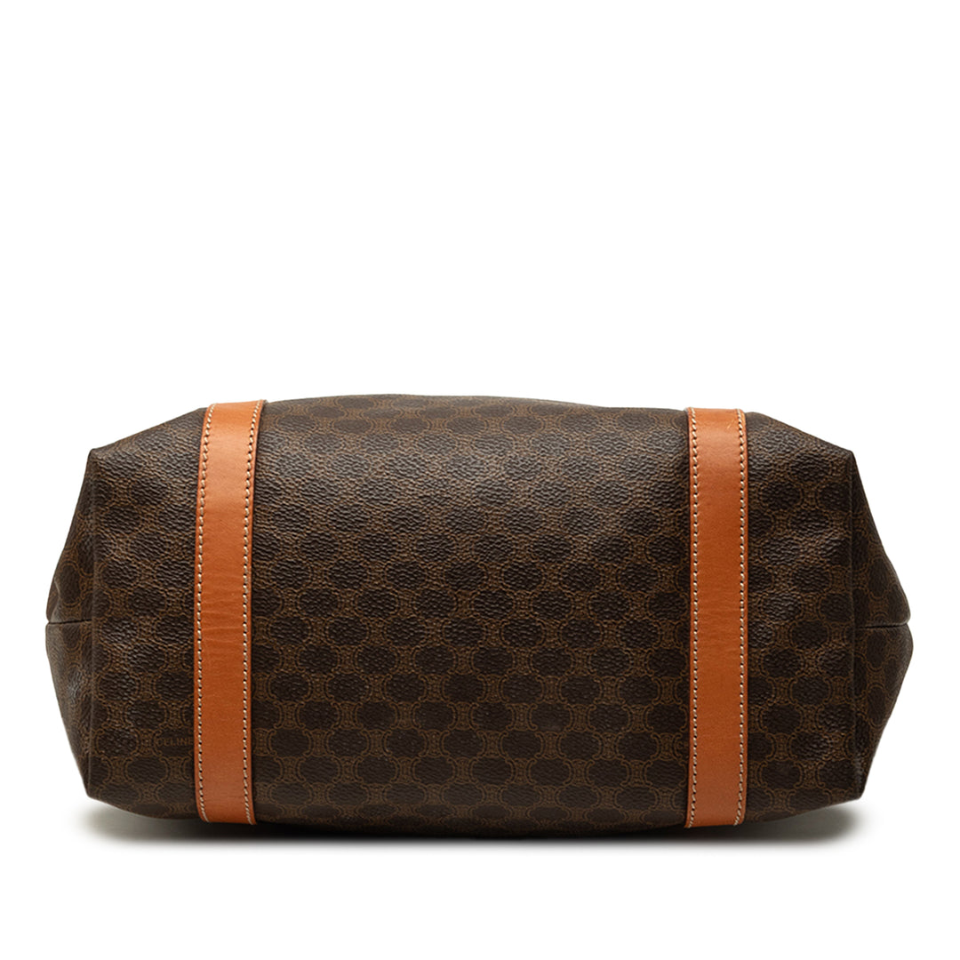 Celine Macadam Cabas Toile enduite Marron