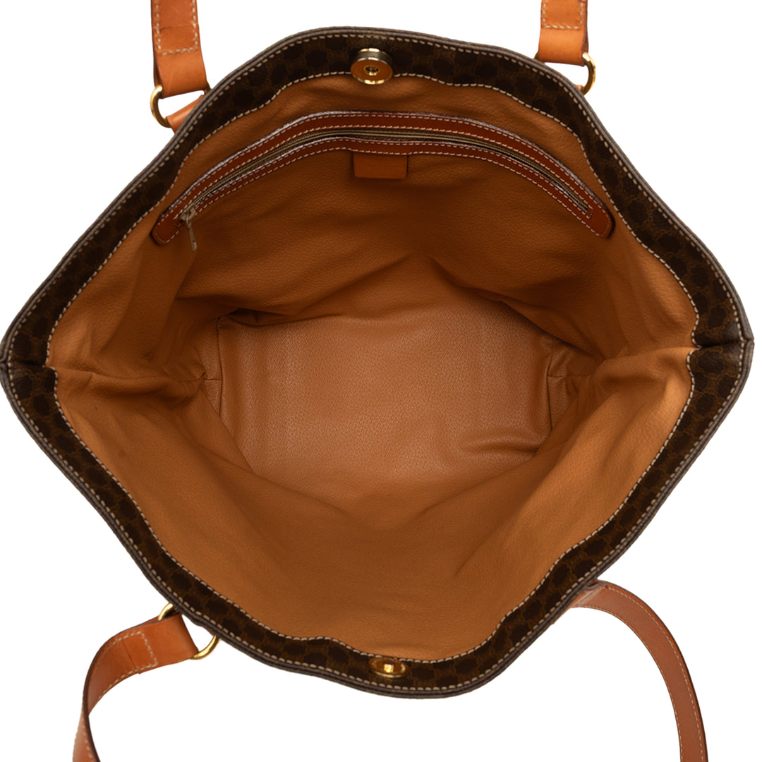 Celine Macadam Cabas Toile enduite Marron