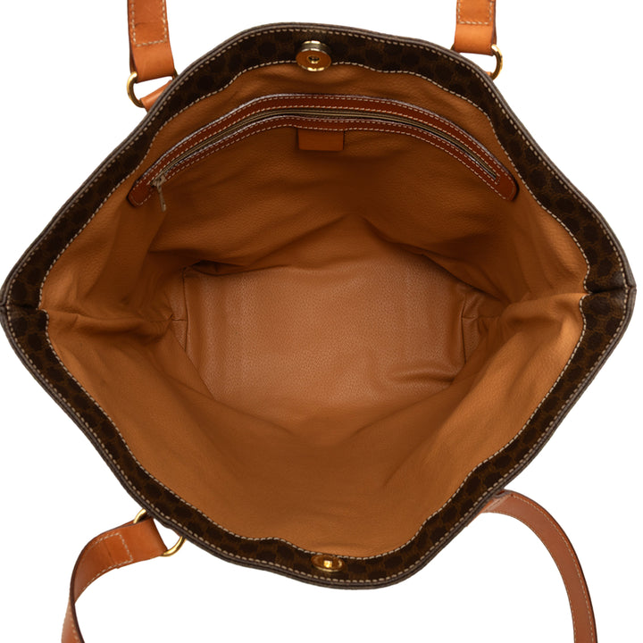 Celine Macadam Cabas Toile enduite Marron