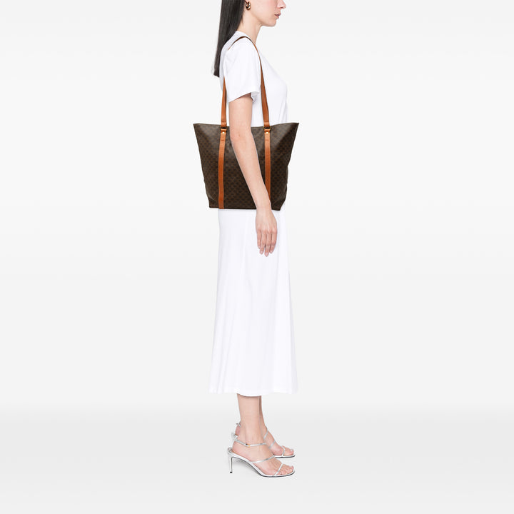 Celine Macadam Cabas Toile enduite Marron