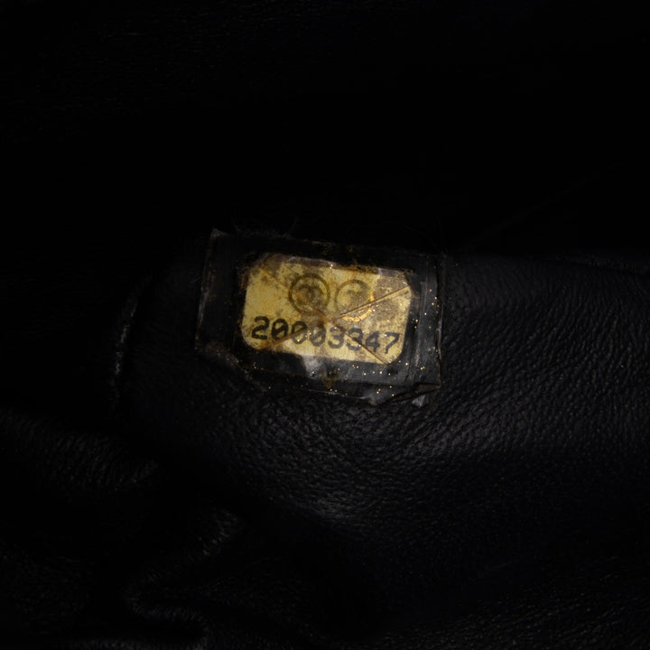 Medium Classic Patent Double Flap Black - Gaby Paris