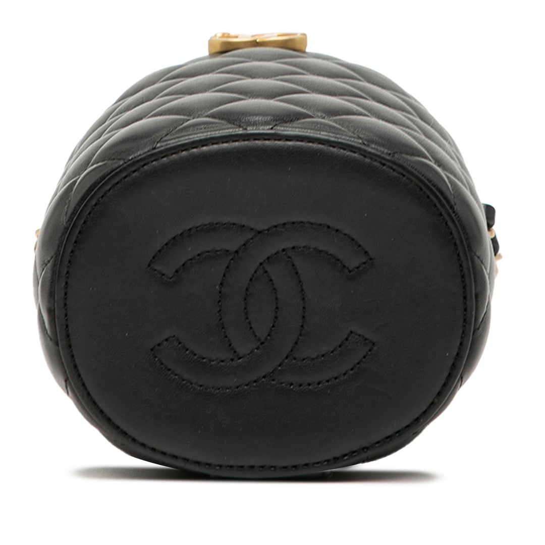 Chanel Small Matelassé Cuir d’agneau Crown Boîte Bag