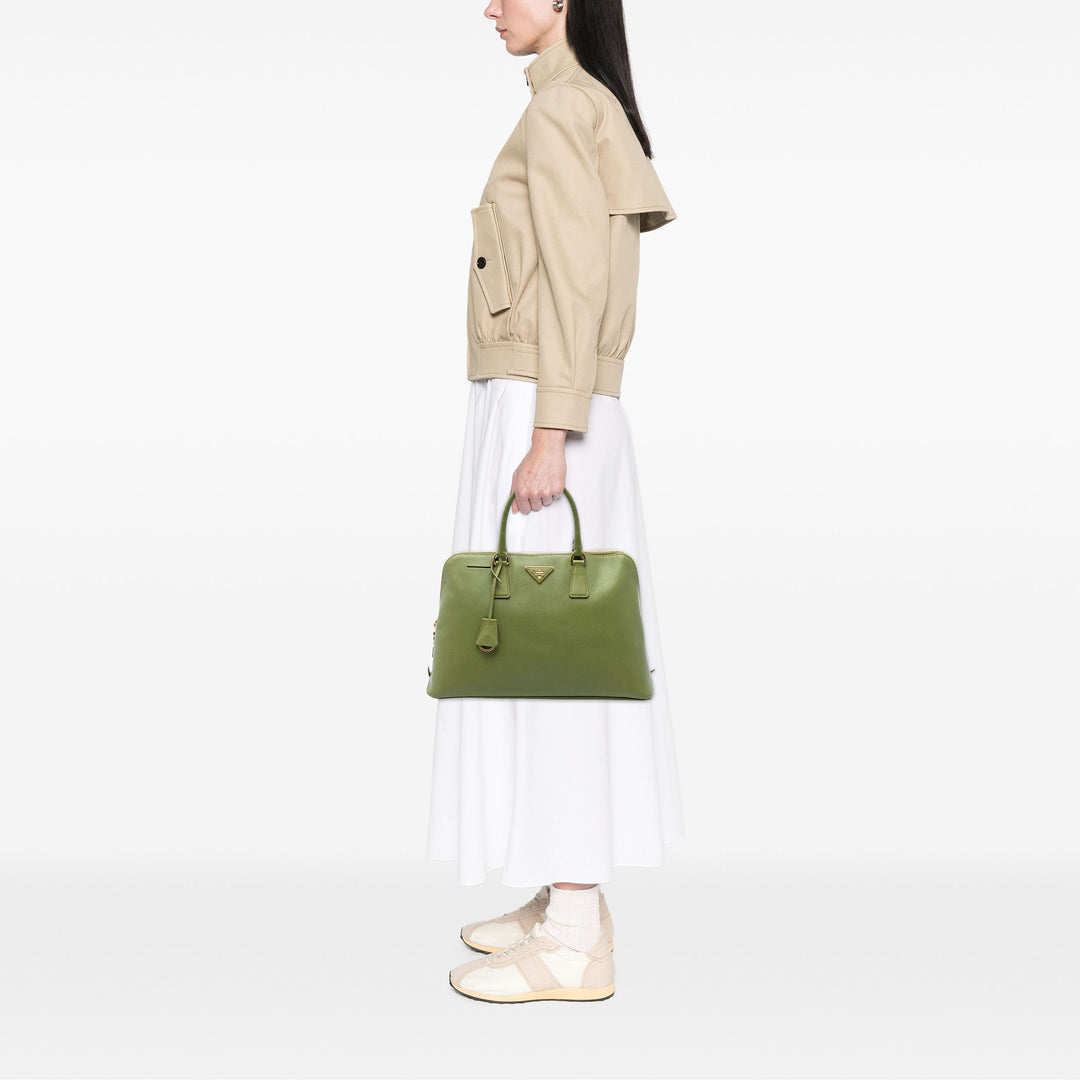 Lux Promenade Sac Grand Saffiano Vert