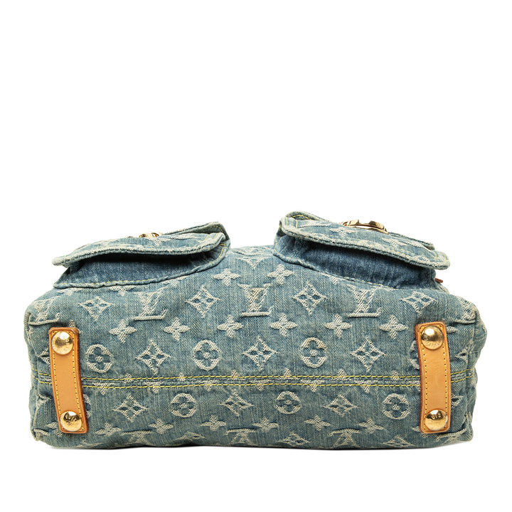 Louis Vuitton Sac porté épaule Baggy Monogram PM Bleu – vue 3 – GABY PARIS