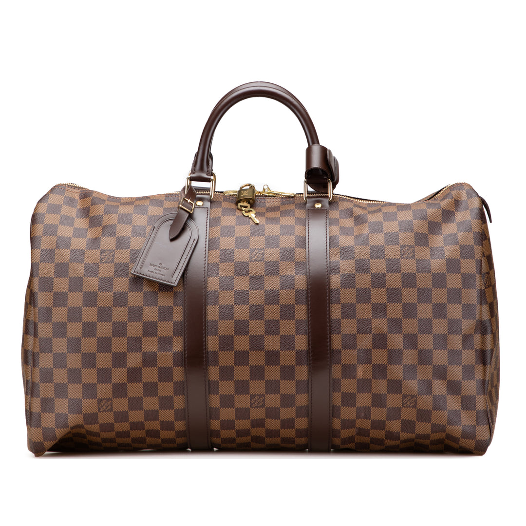 Damier Ebene Keepall 50 Brown - Gaby Paris