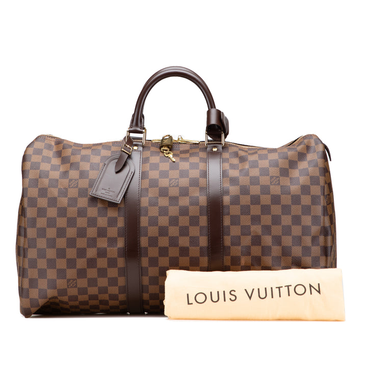 Damier Ebene Keepall 50 Brown - Gaby Paris