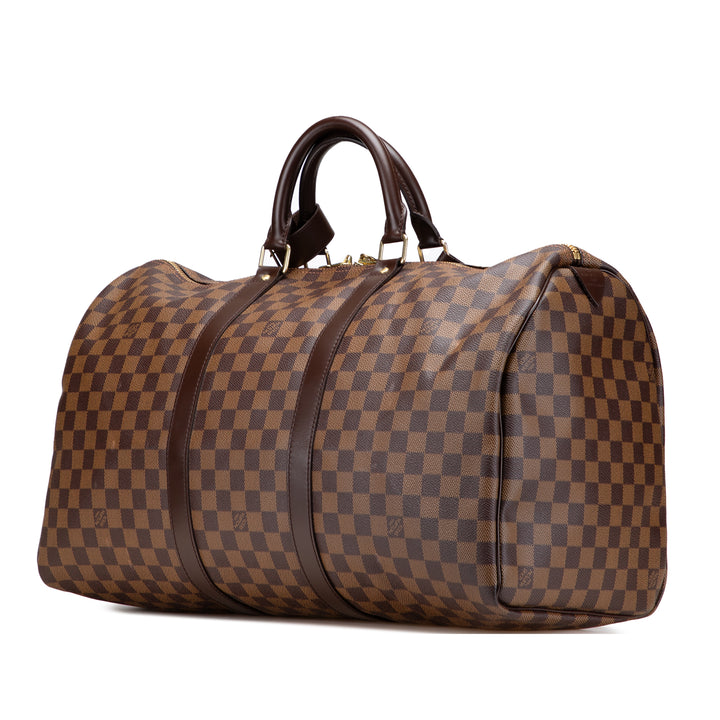 Damier Ebene Keepall 50 Brown - Gaby Paris