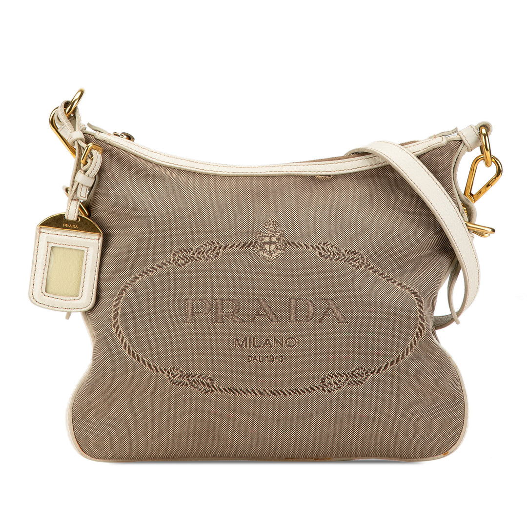 Canapa Logo Crossbody Brown - Gaby Paris