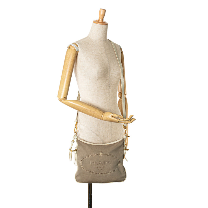 Canapa Logo Crossbody Brown - Gaby Paris