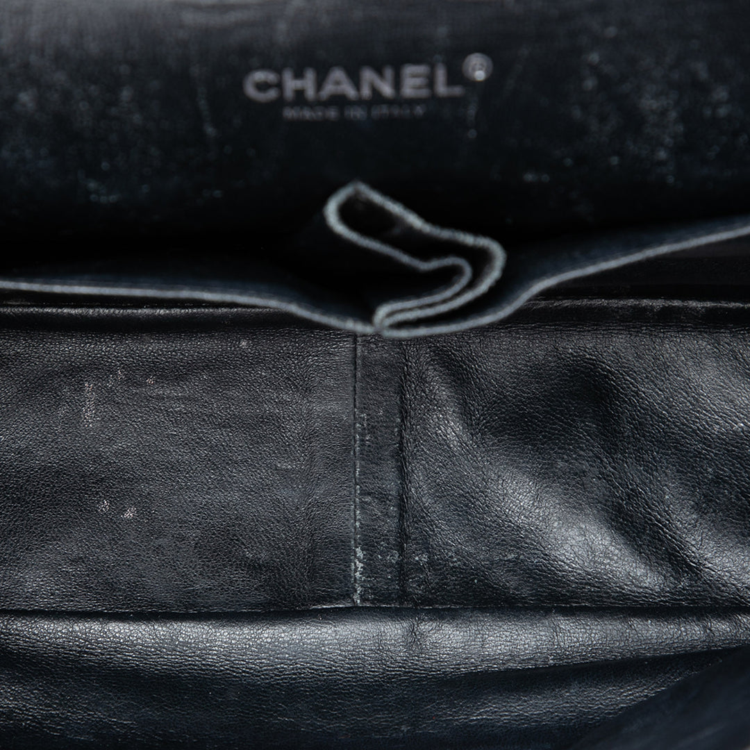 Chanel Jumbo Classic Cuir verni Double rabat