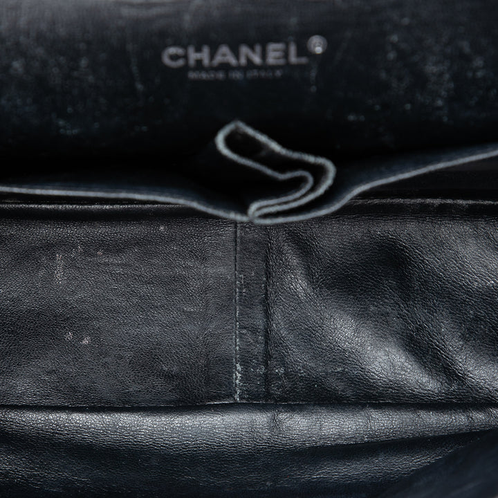 Chanel Jumbo Classic Cuir verni Double rabat