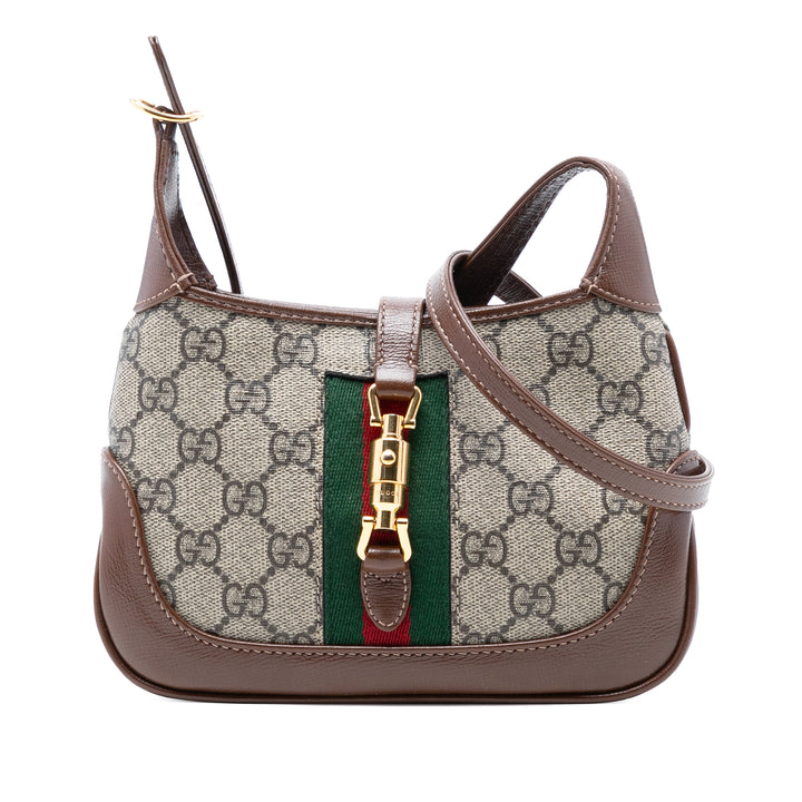Gucci Mini GG Supreme Web Jackie 1961 Sac porté croisé