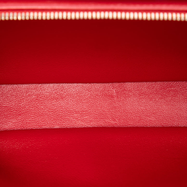 Chanel CC Chevron Enveloppe à rabat Petit Cuir de veau