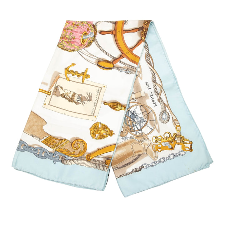 Hermès Musee Foulard 90 Blanc