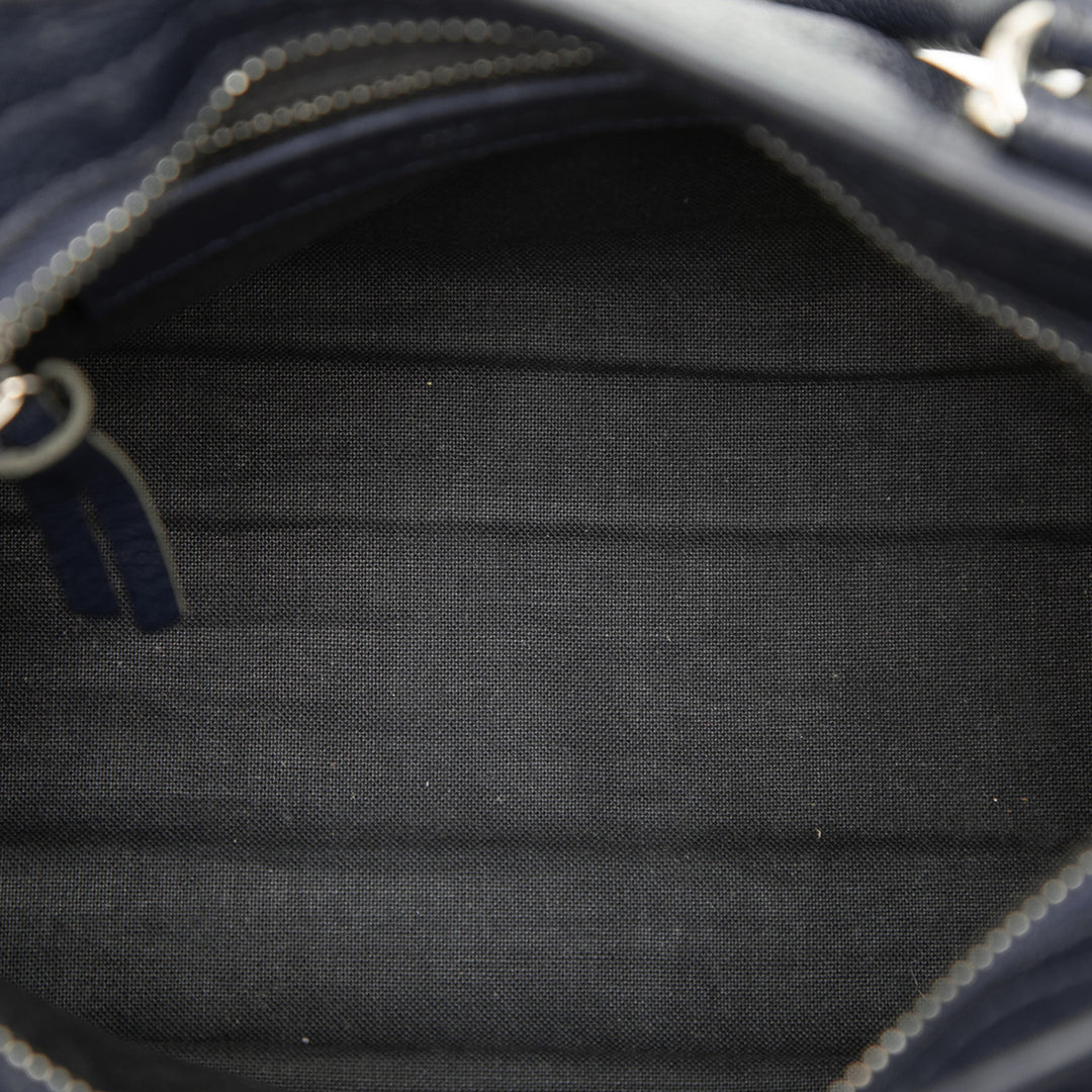 Balenciaga Mini Cuir de chèvre Motocross Classic Metallic Edge City Sac