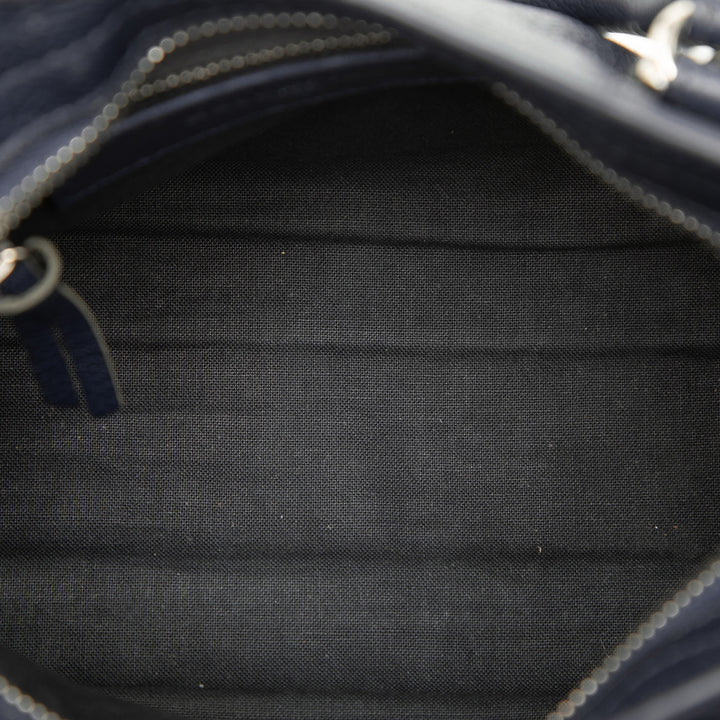 Balenciaga Mini Cuir de chèvre Motocross Classic Metallic Edge City Sac