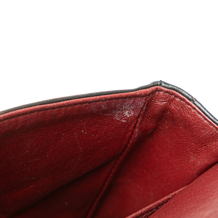 Small Classic Lambskin Double Flap Black - Gaby Paris