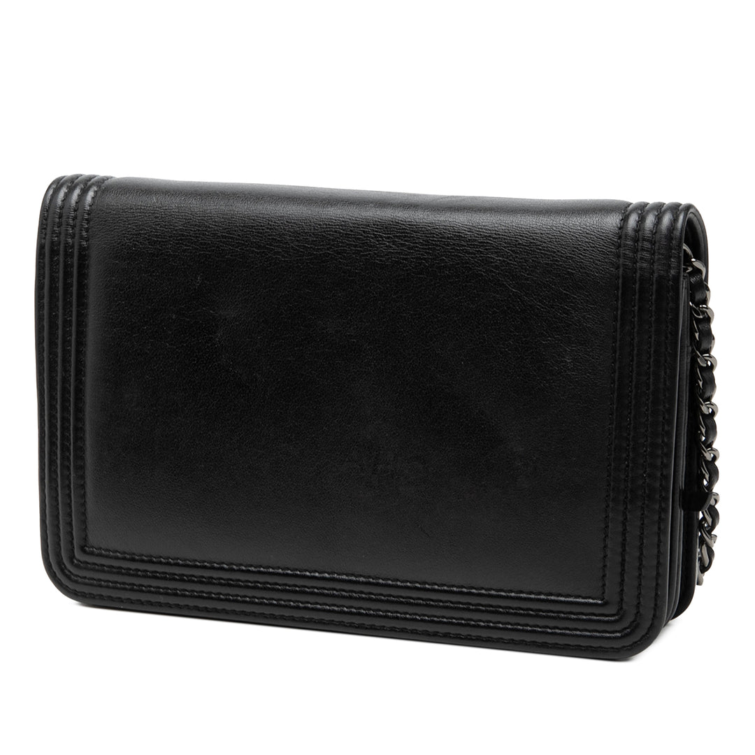 Chanel Bicolore Boy Wallet on Chain Cuir de veau